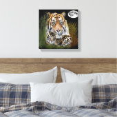 Ik hou van Tigers Canvas Afdruk (Insitu (Slaapkamer))