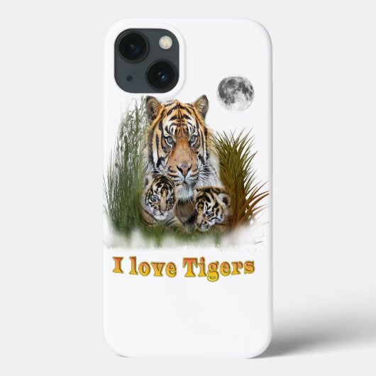 Ik hou van Tigers Case-Mate iPhone Case (Achterkant)