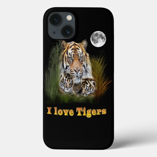 Ik hou van Tigers Case-Mate iPhone Case (Achterkant)