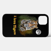Ik hou van Tigers Case-Mate iPhone Case (Achterkant (horizontaal))