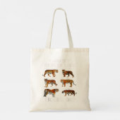 Ik hou van Tigers OK Zoo Animal Kinder Tiger Tote Bag (Achterkant)
