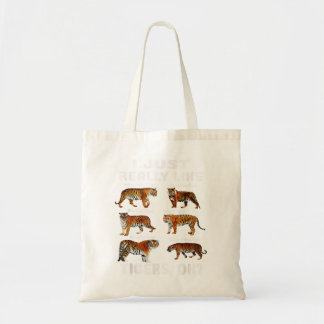 Ik hou van Tigers OK Zoo Animal Kinder Tiger Tote Bag