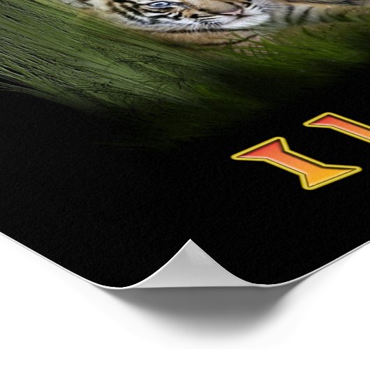 Ik hou van Tigers Poster (Hoek)