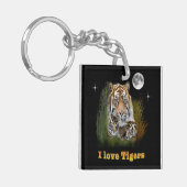 Ik hou van Tigers Sleutelhanger (Voorkant Links)