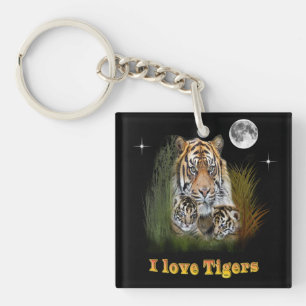 Ik hou van Tigers Sleutelhanger