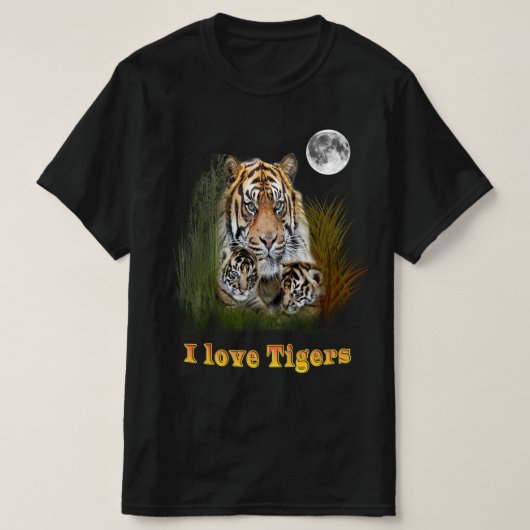 Ik hou van Tigers T-shirt (Design voorkant)