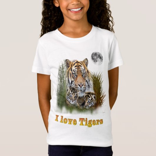 Ik hou van Tigers T-shirt (Voorkant)