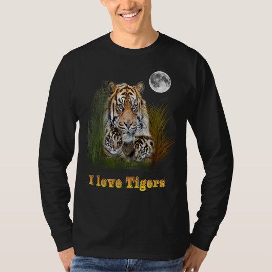 Ik hou van Tigers T-shirt (Voorkant)