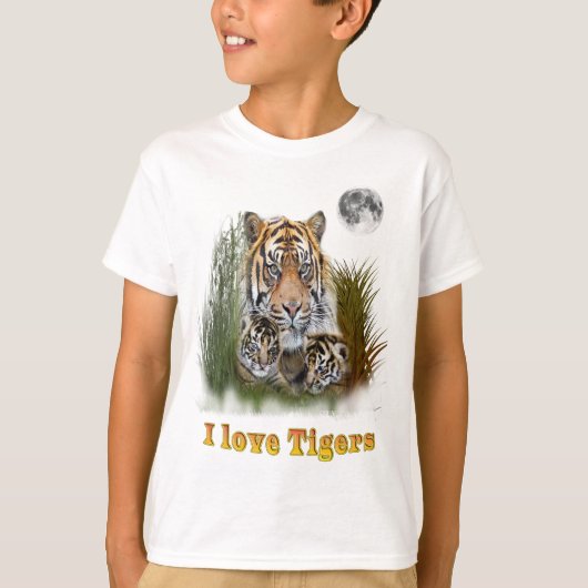 Ik hou van Tigers T-shirt (Voorkant)