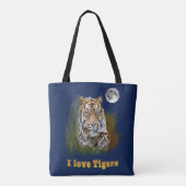 Ik hou van Tigers Tote Bag (Achterkant)