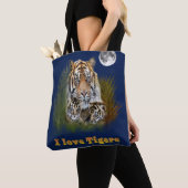 Ik hou van Tigers Tote Bag (Dichtbij)