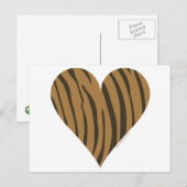 Ik hou van tijgers briefkaart (Voorkant / Achterkant)