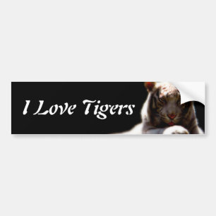 Ik hou van tijgers bumpersticker