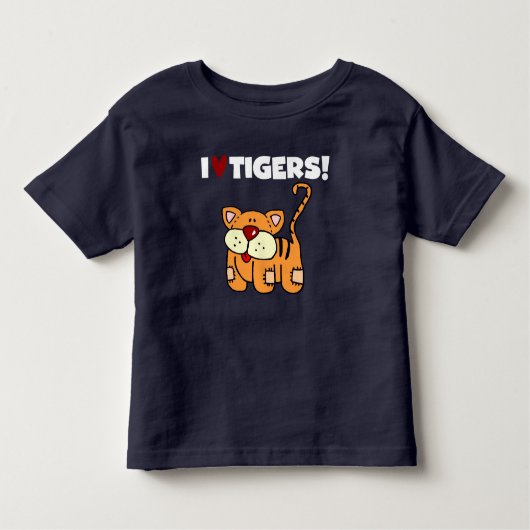 Ik hou van tijgers kinder shirts (Voorkant)