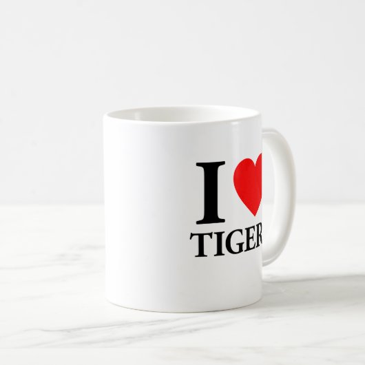 Ik hou van tijgers koffiemok (Voorkant rechts)