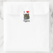 Ik hou van tijgers Sticker (Tas)