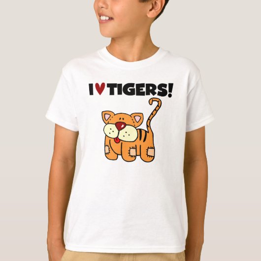 Ik hou van tijgers t-shirt (Voorkant)