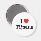 Ik hou van Tijuana hart T-shirt Magneet (Voorkant / Achterkant)