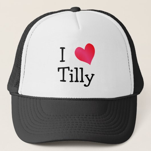 Ik hou van Tilly Trucker Pet (Voorkant)