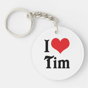 Ik hou van Tim Sleutelhanger