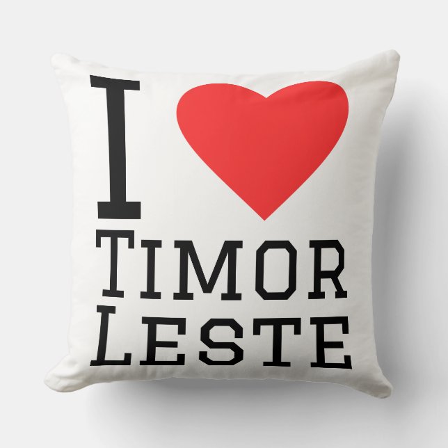 Ik hou van Timor-Leste Kussen (Voorkant)