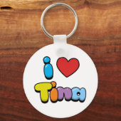 Ik hou van Tina Sleutelhanger (Voorkant)