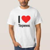 Ik hou van tipi's t-shirt (Voorkant)