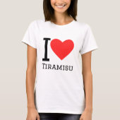 Ik hou van tiramisu t-shirt (Voorkant)