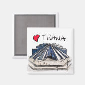 Ik hou van Tirana Magneet (Voorkant / Achterkant)