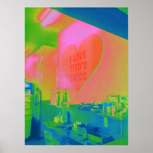 Ik hou van Tito's Tacos Ken Gage fotografie Poster