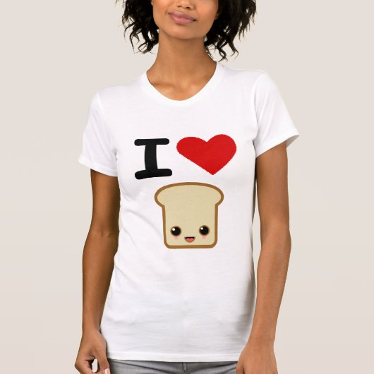 Ik hou van toast t-shirt (Voorkant)