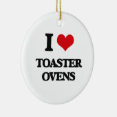 Ik hou van toaster Ovens Keramisch Ornament (Rechts)