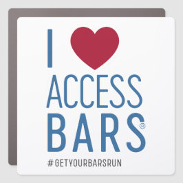 Ik hou van toegangsbars! Car Magnet Automagneet