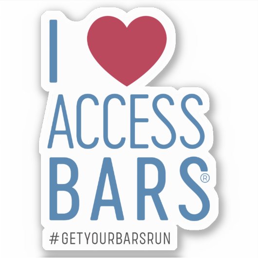 Ik hou van toegangsbars! VinylSticker Sticker (Voorkant)