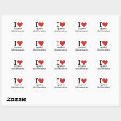 Ik hou ❤️ van toegepaste wiskunde STICKER (Vel)