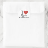 Ik hou ❤️ van toegepaste wiskunde STICKER (Tas)
