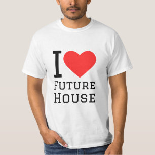 Ik hou van toekomstig huis t-shirt