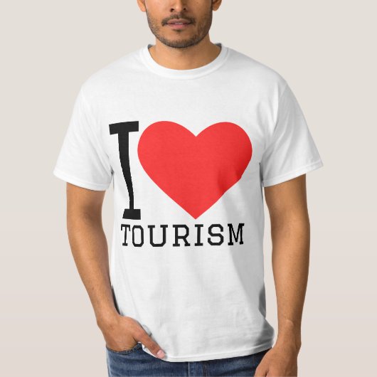 Ik hou van toerisme t-shirt (Voorkant)