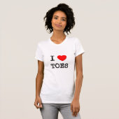 Ik hou van Toes T-shirt (Voorkant volledig)