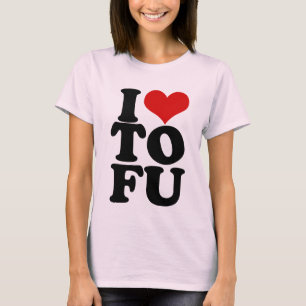 Ik hou van Tofu Funny Vegan humor T-shirt