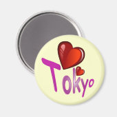 Ik hou van Tokio! Magneet (Voorkant / Achterkant)