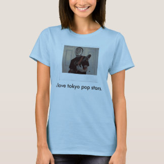 ik hou van tokio poppen sterren t-shirt