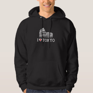 Ik hou van Tokyo Colosseum Prank Gag Joke Grappige Hoodie