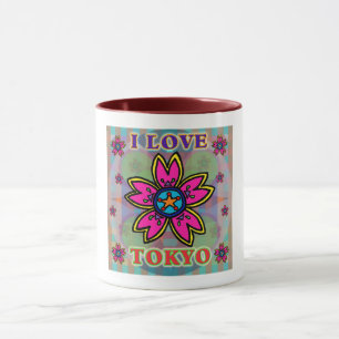 "Ik hou van TOKYO" Flowers Cup Mok