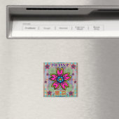 "Ik hou van TOKYO" Flowers Kanji Magnet (Insitu (Vaatwasser))