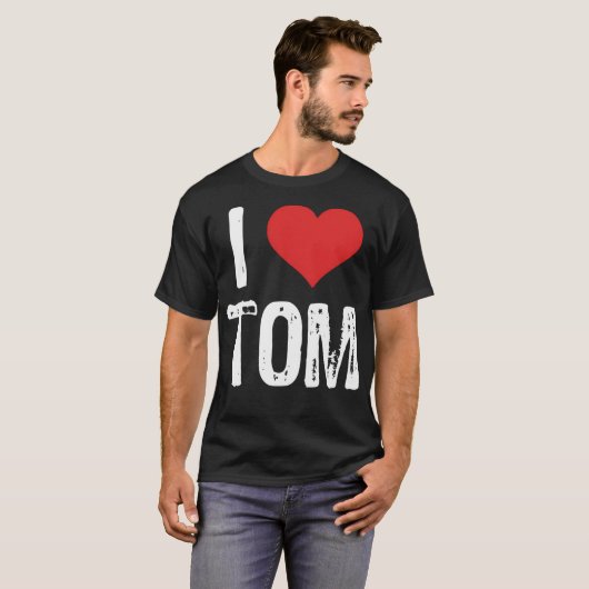 Ik hou van Tom T-shirt (Voorkant volledig)