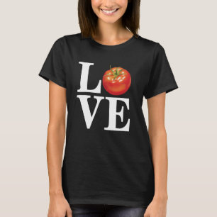 Ik hou van tomaten Grappig Boer Groente Tuinieren T-shirt