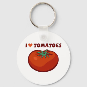 Ik hou van tomaten sleutelhanger