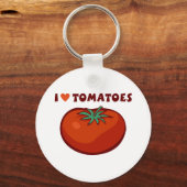 Ik hou van tomaten sleutelhanger (Voorkant)