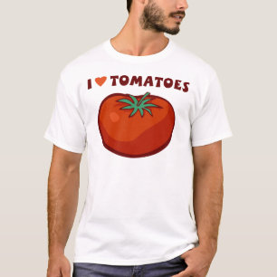 Ik hou van tomaten t-shirt